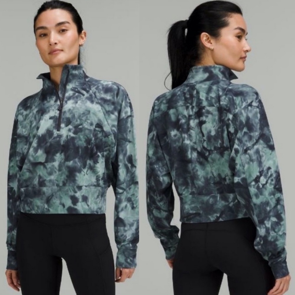 lululemon | Ready To Rulu 1/2 Zip Pullover Diamond Dye Tidewater